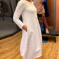 ✨️Hot Sale✨️Solid color long sleeve crew neck robe