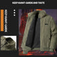 Men's Casual Thermal Lined Corduroy Zipper Jacket with Stand-collar