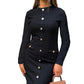 Women’s Elegant Round Neck Slim Fit Dress