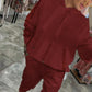 🔥2025 Hot Sale🔥 Women's 2 Piece Set Drawstring Hooded Tops & Pants