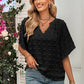 🔥Hot Sale V-neck solid color fur ball blouse female
