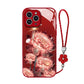 Shockproof Epiphyllum Slim Liquid Glass Phone Case