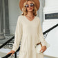 Stylish Solid Color V-Neck Comfortable Mini Dress