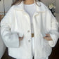 ☃️Warm Winter Series-𝑵𝒐.1 💖Women's Loose Plush Lapel Winter Coat