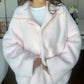 ☃️Warm Winter Series-𝑵𝒐.1 💖Women's Loose Plush Lapel Winter Coat