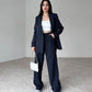Women's Long 2-Piece Blazer Suit Set