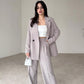 Women's Long 2-Piece Blazer Suit Set