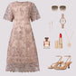 💖Limited Sale 50% OFF💖Plus Size Embroidered Cocktail Dress