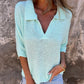 🛍️Stylish V-Neck Three-Quarter Sleeve Knit Top