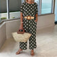 Women's Casual Polka Dot Two-Piece Set