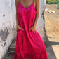 Women's Printed Spaghetti Strap Maxi Dress