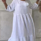 Women’s Elegant Round Neck Pleated Long Dress