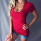 Women's Summer Deep V Neck Slim Tops