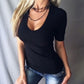 Women's Summer Deep V Neck Slim Tops