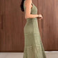 Crochet Knit Texture A-Line Maxi Dress