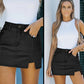 Women's High Waisted Slit Denim Short Skirts