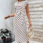 Women's Striped Tie Waist Dress