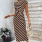 Women's Striped Tie Waist Dress