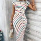 Women's Striped Tie Waist Dress