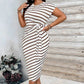 Women's Striped Tie Waist Dress