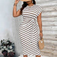 Women's Striped Tie Waist Dress