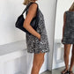 Women's Sleeveless Leopard Print Mini Dress