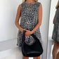 Women's Sleeveless Leopard Print Mini Dress