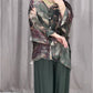 Casual V-neck Printed Three Piece Suit