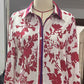 Women's Lapel Print Shirt ＆ Pants Two-Piece Set
