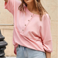 🌿Casual Button Down Waffle Knit Top