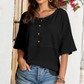 🌿Casual Button Down Waffle Knit Top