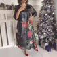 Women's Casual Round Neck Printed Dress