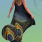 Floral Loose Fit Spaghetti Strap Maxi Dress