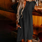 Women's Casual V-Neck Ruffle Pleated Dress
