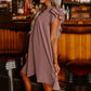 Women's Casual V-Neck Ruffle Pleated Dress