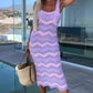 Women's Sleeveless Hollow Out Knit Dress