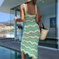 Women's Sleeveless Hollow Out Knit Dress