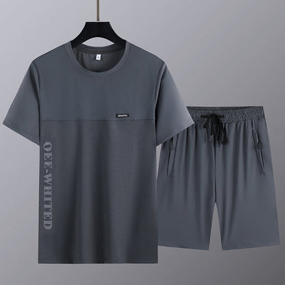 🎉Summer New Arrival👕Men's Short Sleeve Top & Shorts 2-Piece Set