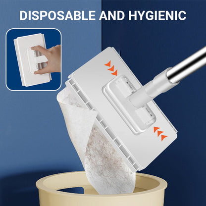 🔥Last Day Sales 50% OFF🔥Disposable Dust Mop with 4 Reusable Cloths