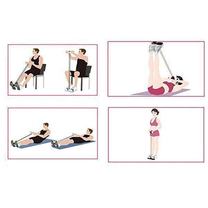 Faixa Elástica com Pedal para Exercícios